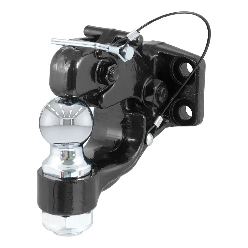 Curt 48190 Heavy-Duty Ball-And-Pintle Hitch Combo – 10,000 Lb Capacity, Powder-Coated Steel 1