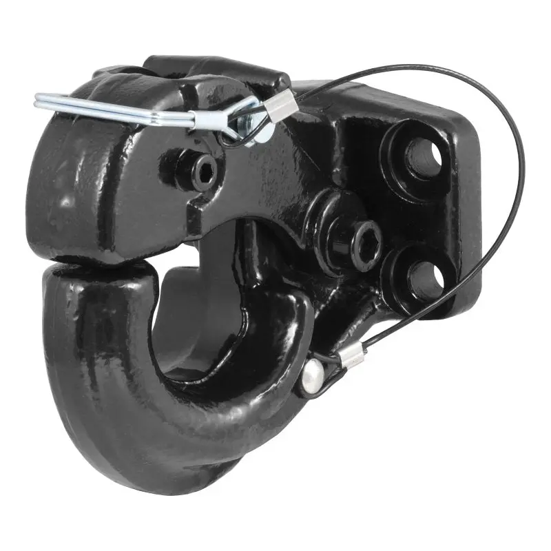 Curt 48210 Heavy-Duty Pintle Hook – 20,000 Lb Working Load, Carbide Powder-Coated Steel, Fits 2.5–3 In Eye Diameter 1