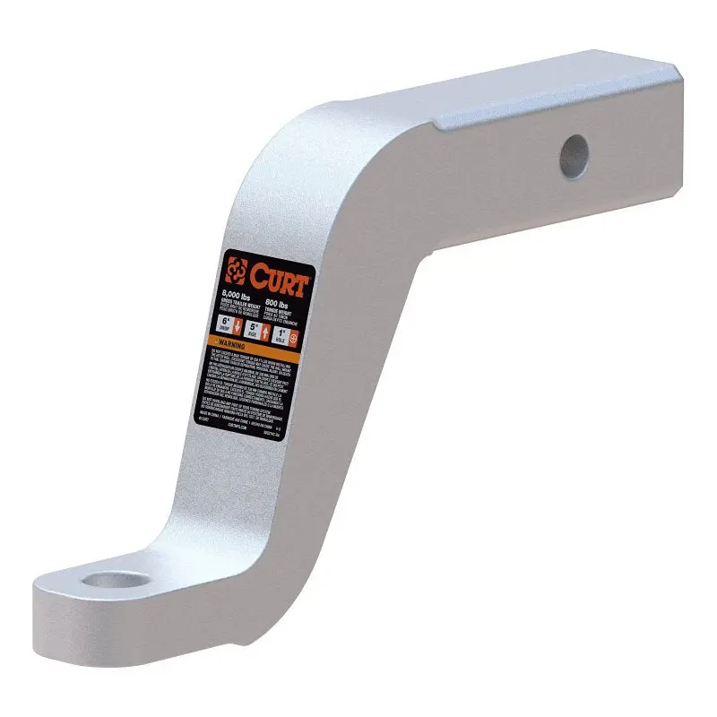 Curt Aluminum Ball Mount – 8.5-Inch Length, 6-Inch Drop / 5-Inch Rise, Class Iii Compatible 1