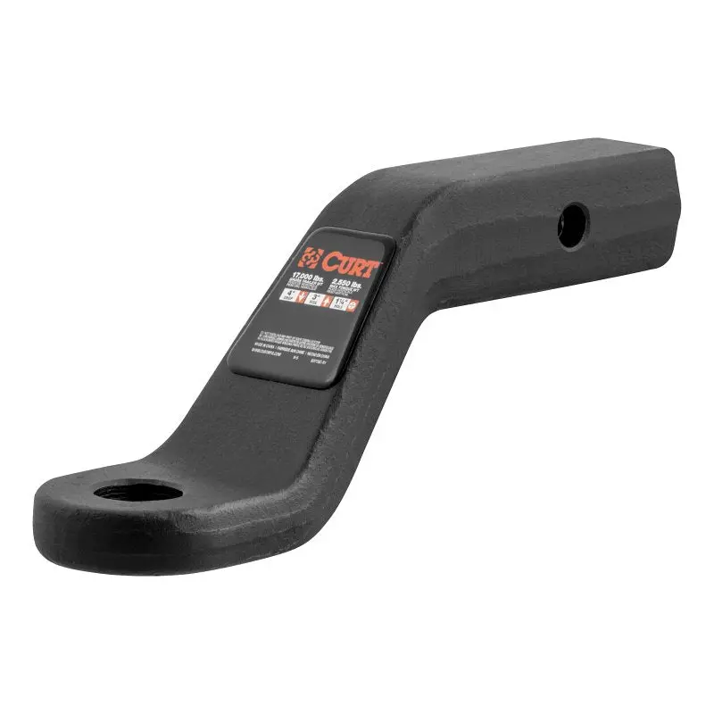 Curt Class 5 Ball Mount – 8.5-Inch Length, 4-Inch Drop / 3-Inch Rise, Carbide-Coated Steel 1