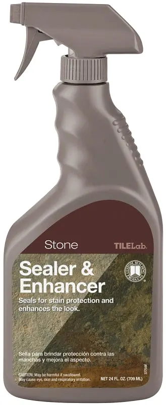 Custom Tilelab Stone Enhancer & Sealer – Milky White Formula, 24 Oz Spray Bottle 1