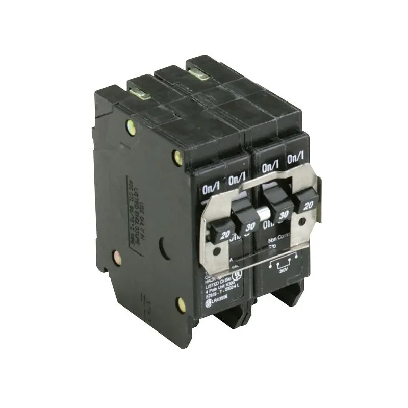 Cutler-Hammer Bq220230 Quad-Pole Circuit Breaker – Type Bq, 20/30 Amp, 120/240V, Rejection Tab Design 1