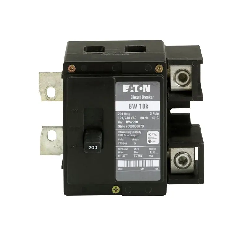 Cutler-Hammer Bw2200 2-Pole 200A Circuit Breaker – 120/240V, Plug-In Mounting Type 1