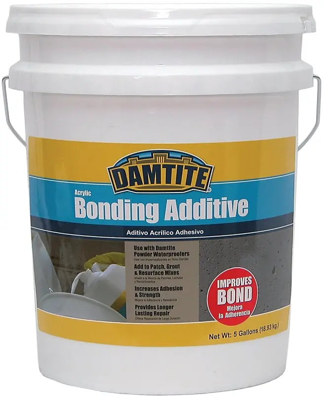 Damtite 05500 Concrete Bonding Additive – 5-Gallon White Liquid For Improved Adhesion 1