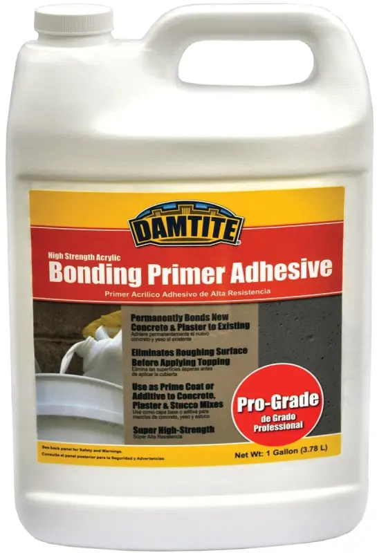 Damtite 05610 Primer Adhesive, Liquid, White, 1 Gal Bottle 1