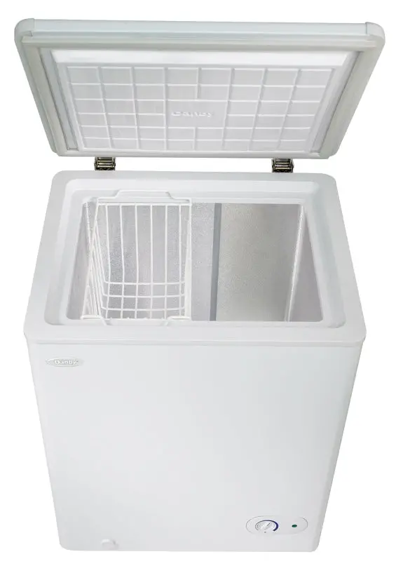 Danby Dcf038A2Wdb-3 Compact Chest Freezer – 3.8 Cu Ft, White Exterior, 24.94" Wide 1
