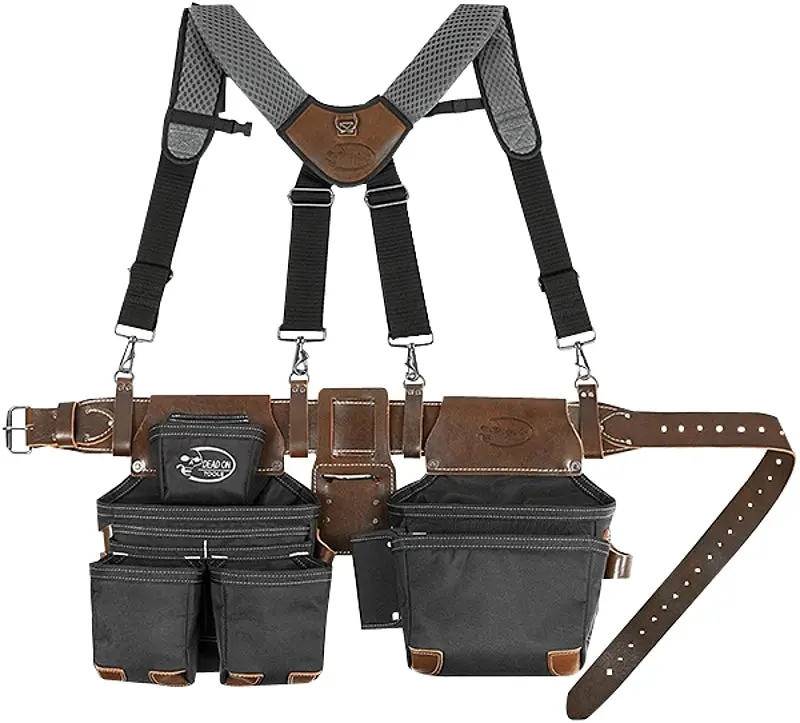 Dead On Do-Hsr Hybrid Tool Belt – Adjustable 40–54" Waist, 15-Pocket Layout, Leather & Polyester Blend 1