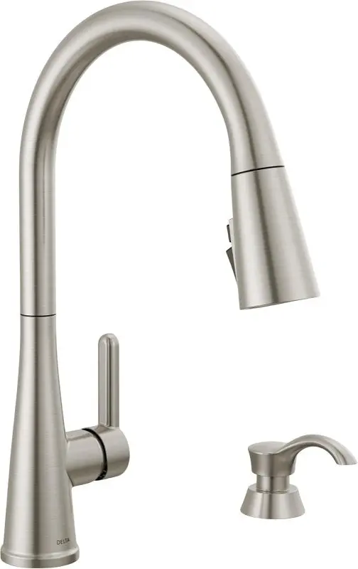 Delta Greydon Pull-Down Kitchen Faucet – Single-Handle, 1.8 Gpm, Multi-Hole Compatible (1–4 Holes) 1