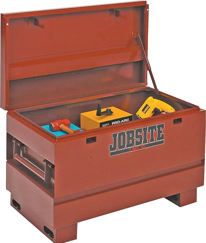 Delta Jobsite Heavy-Duty Contractor Tool Chest – 9.3 Cu Ft, Steel Construction, Brown Powder-Coated Finish 1