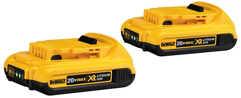 Dewalt Dcb203-2 20V Max Xr 2.0 Ah Lithium-Ion Battery Pack (2-Pack) 1