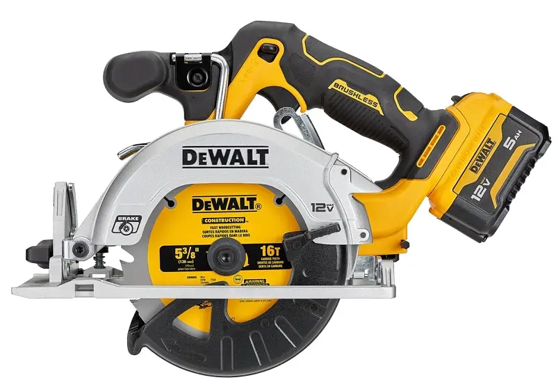 Dewalt Dcs512J1 12V Brushless Sub-Compact Circular Saw Kit – Includes 5Ah Battery & 5-3/8" Blade 1