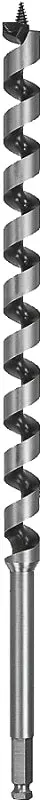 Dewalt Dw1690 1-1/4" Auger Bit With Hollow Flute Design – 17" Overall Length, 7/16" Ball Groove Shank 1