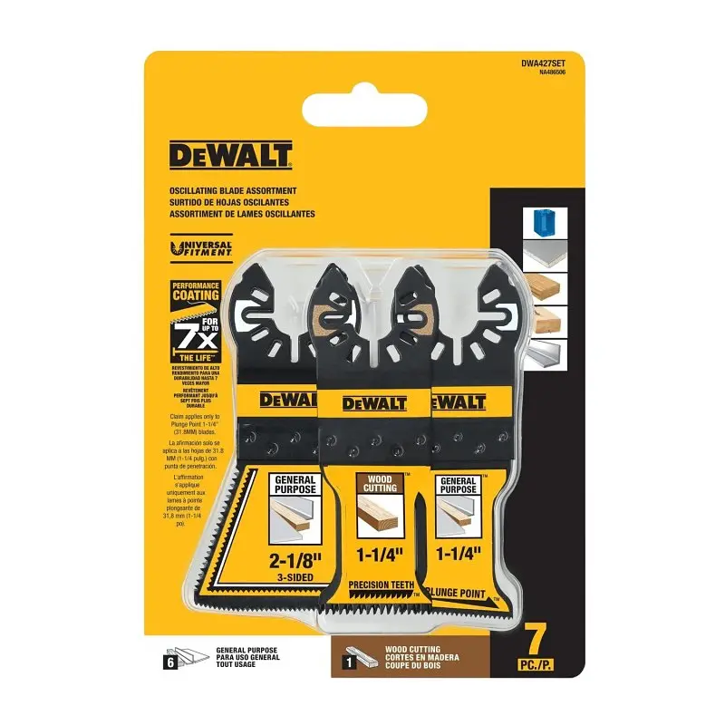 Dewalt Dwa427Set Bi-Metal Oscillating Multi-Tool Blade Set – Optimized For Versatile Cutting 1