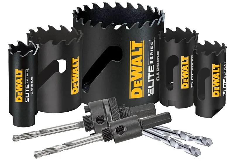 Dewalt Elite Dah39Ctset 9-Piece Hole Saw Kit For Metal And Wood 1