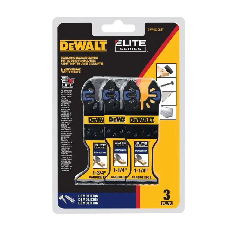 Dewalt Elite Dwa423Cset Oscillating Multi-Tool Demo Kit — Carbide Blades 1