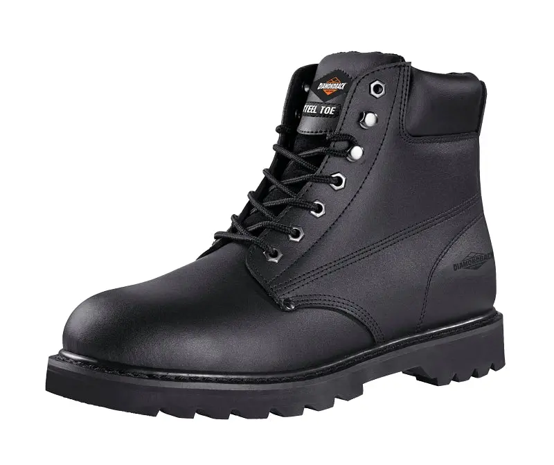 Diamondback 655Ss-10.5 Men’S Work Boots – Black Leather, Lace-Up, Insulated Lining, Medium Width 1