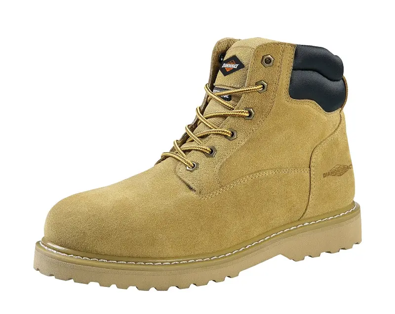 Diamondback Men'S Work Boots – Size 9.5 Extra Wide, Tan Suede, Lace-Up, Lined For Comfort 1