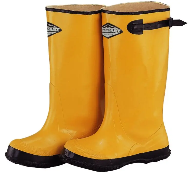 Diamondback Rb001-8-C Rubber Over-Shoe Boots – Size 8, Yellow, Slip-On Design 1