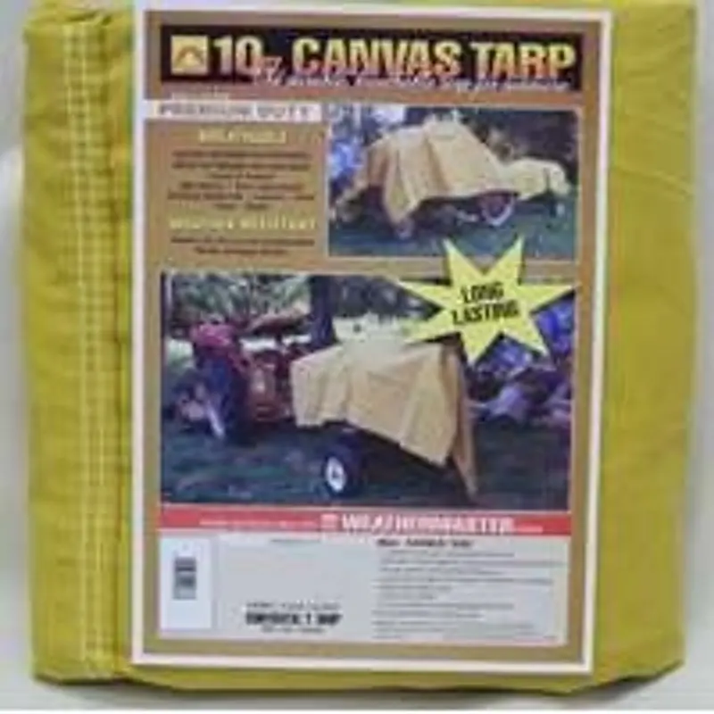 Dize Weathermaster Ca1236D Canvas Tarp – 36 Ft × 12 Ft, Tan, Durable Woven Fabric For Outdoor Protection 1