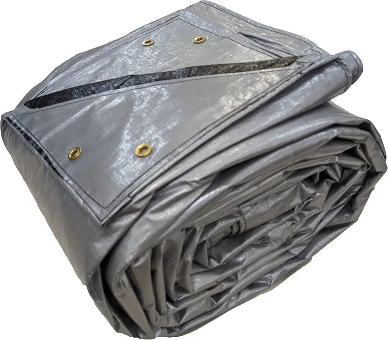Dize Weathermaster Hd Hay Bale Cover – 28' X 48' Heavy-Duty Polyethylene Tarp (Black/Silver) 1