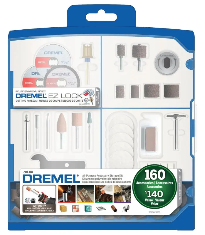 Dremel 710-08 All-Purpose Rotary Tool Accessory Kit – 8-Piece Multipurpose Set 1