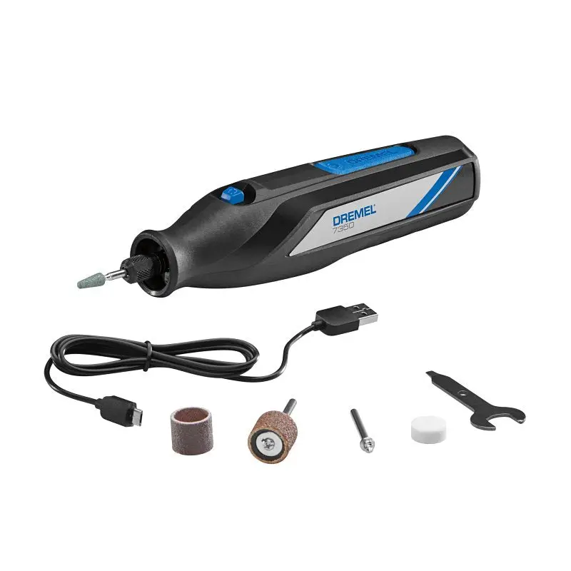 Dremel 7350-5 Cordless Rotary Tool Kit – 4V, 2Ah Battery Included, 12,000 Rpm Single-Speed Operation 1