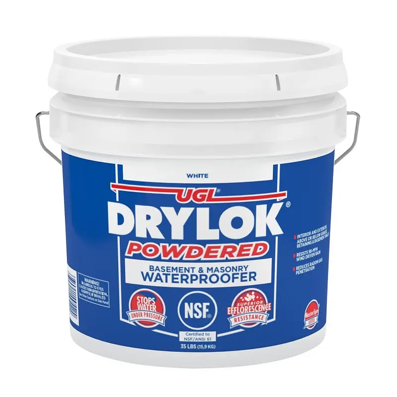 Drylok 00542 White Waterproofing Powder – 35-Pound Pail 1