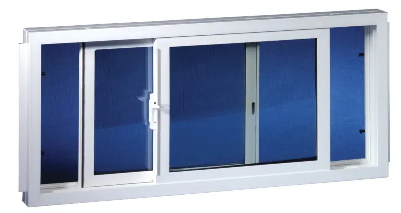 Duo-Corp 3220Slid Vinyl Basement Window With Dual Glass And Screen Panel 1
