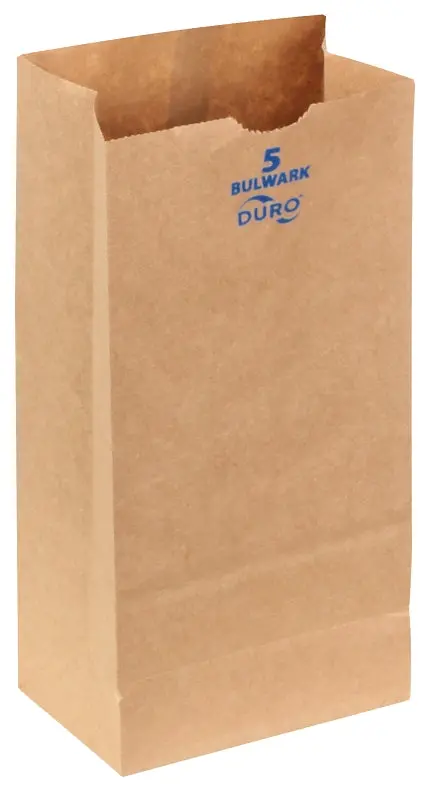 Duro Bag 71005 Heavy-Duty Sos Kraft Paper Bag – 3-7/16" × 5-1/4", Virgin Fiber 1