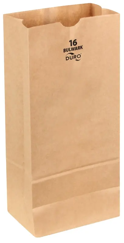 Duro Bag 71016 Heavy-Duty Sos Kraft Paper Bag – 4.81" W × 7.75" L, Virgin Fiber Construction 1