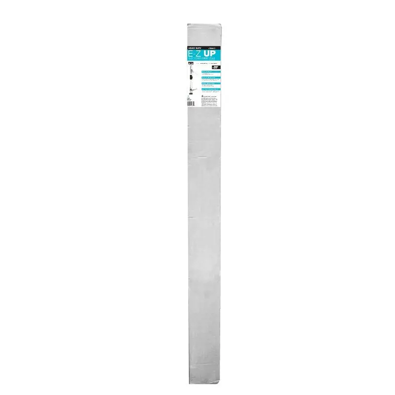 E-Z Up Heavy-Duty Dust Containment Pole – Adjustable 6.5 Ft To 20 Ft, Aluminum With Black/Gray Finish 1