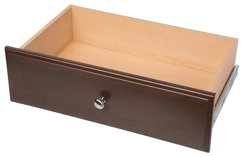 Easy Track Rd08-T Wooden Drawer Unit – 24" Wide, 8" High, 14" Deep, Truffle Finish 1