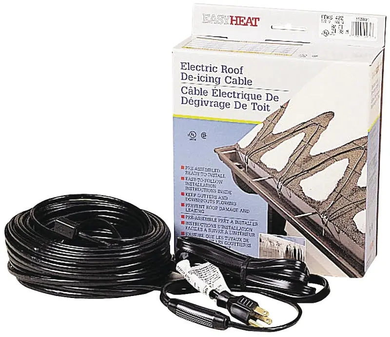 Easyheat Adks150 30-Foot Roof & Gutter De-Icing Cable – 120V, 150W Aluminized Heating Element 1