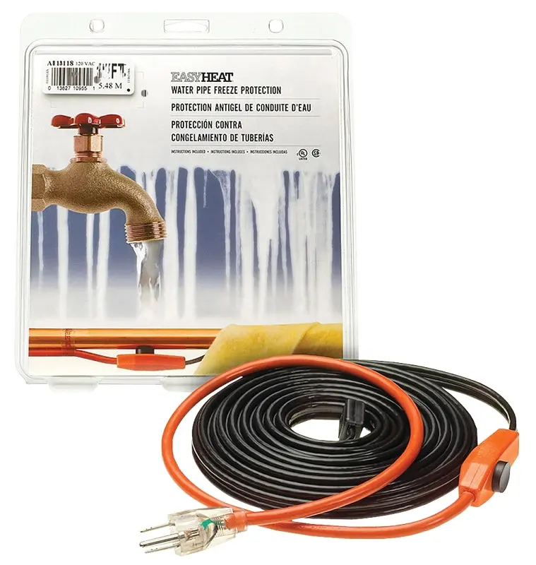 Easyheat Ahb-124 Self-Regulating Pipe Heating Cable – 120Vac, 24-Foot Length, Frost Protection 1