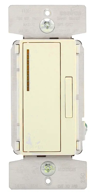 Eaton Ard-C2-K-L Single-Pole Dimmer Accessory For Wiring Devices – 120V, 60Hz, Ivory/Light Almond/White Finish 1