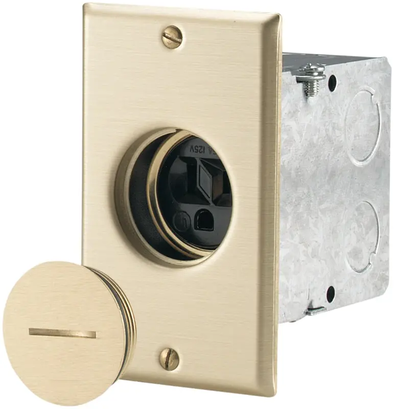 Eaton Cooper Floor Box Receptacle – 15-Amp, 125-Volt, Two-Pole Power Outlet For In-Floor Installation 1