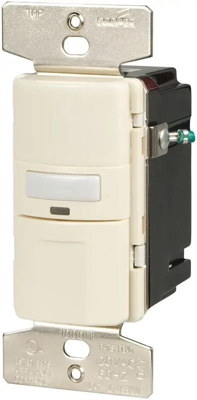 Eaton Os310U-La-K Motion-Sensing Light Switch – Built-In Nightlight & Led Indicator, 120V 1