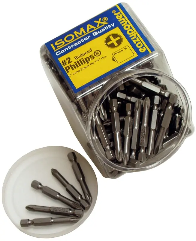 Eazypower 003385 Phillips Insert Bit – #2 Drive, 1/4-Inch Hex Shank, 2-Inch Chrome Vanadium Steel Length 1