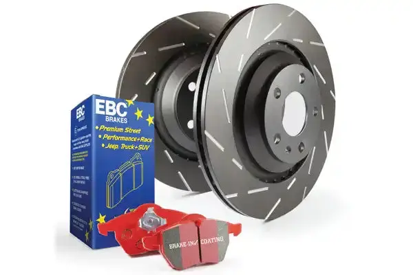 Ebc Brakes Slotted Front Rotors – Engineered To Reduce Wind Noise With Narrow Slot Design (Model S4Kf1882) 1