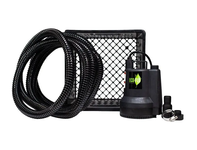 Eco-Flo Sup55Kit Submersible Utility Pump – 1/4-Hp, 115V, 1980 Gph, Thermoplastic Construction 1