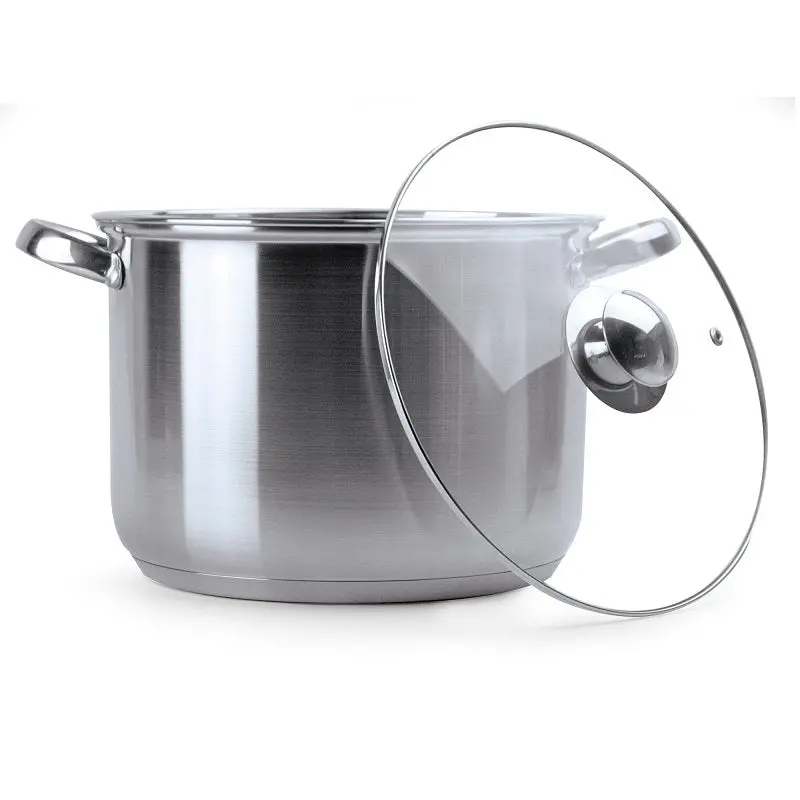 Ecolution Pure Intentions Estl-4508 Stainless Steel Stock Pot – 8-Quart With Tempered Glass Lid 1