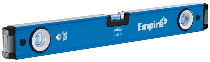 Empire E75.24 True Blue 24-Inch Aluminum Box Level – 3-Vial, Non-Magnetic, Hang-Hole Design 1