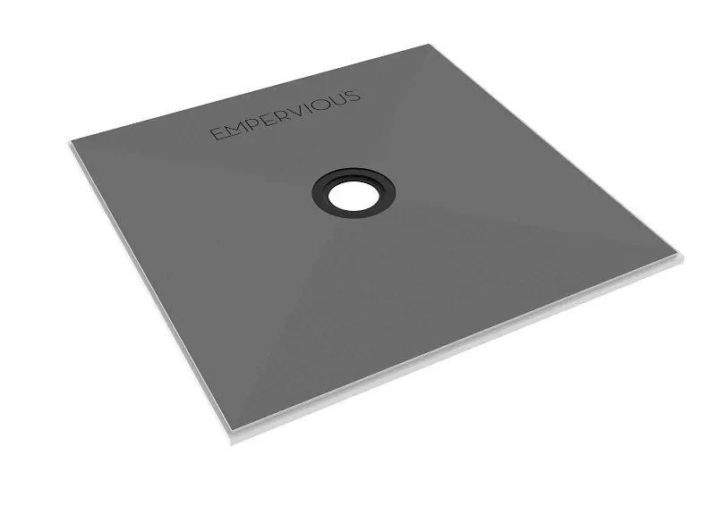 Emser Tile Zgbsp4848 Fiberglass/Xps Shower Pan With Integrated Drain – 48X48 Inch, 1-Inch Depth 1