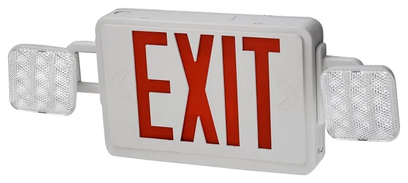 Eti 55502101 Dual-Color Emergency Light – Red/White Leds, 120/277Vac, Compact 7.95" X 4.37" Design 1