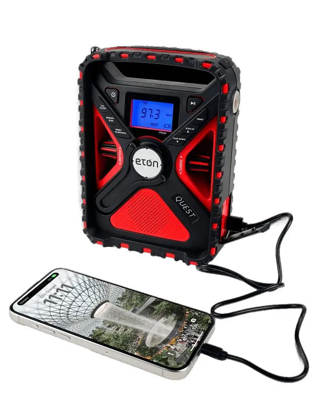 Eton Quest Nfrx5Quest Solar-Powered Noaa Weather Radio & Emergency Flashlight – Backlit Lcd 1