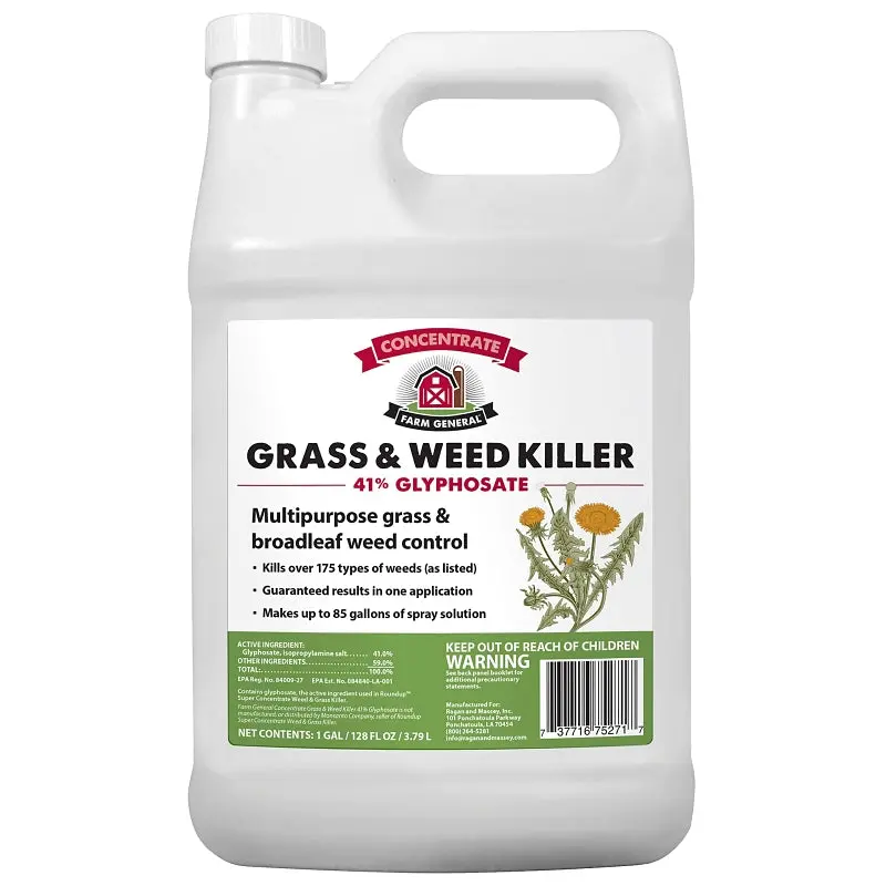 Farm General 75271 Liquid Grass & Weed Killer – Clear To Yellow-Green Herbicide, 1 Gallon 1