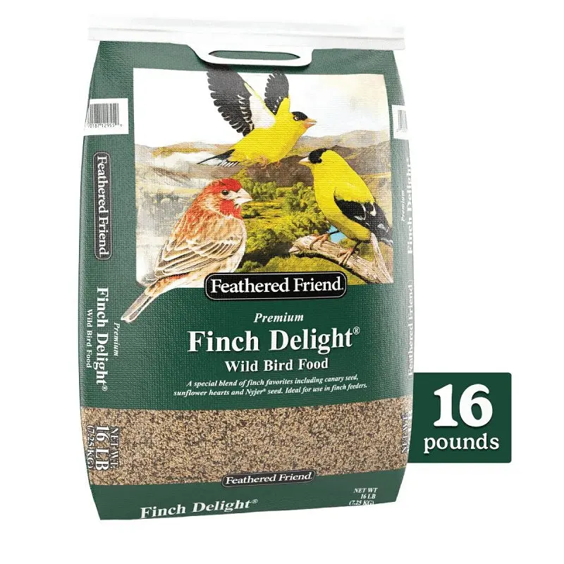 Feathered Friend Finch Delight Wild Bird Seed – 16-Pound Nutrient-Rich Blend 1