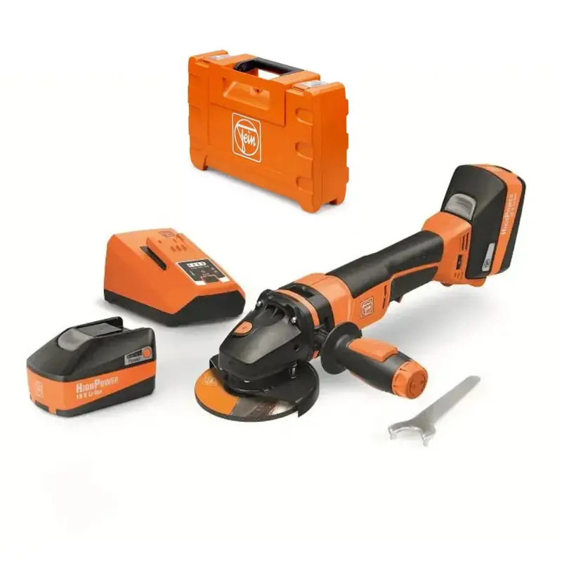 Fein Ccg 18-125 Blpd-Sec 18V Cordless Angle Grinder – 125 Mm + Dual 5.2Ah Batteries + Case (Clearance) 1