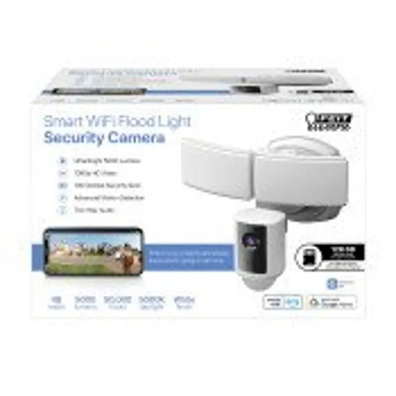Feit Electric Sec5000/Cam/Wifi Smart Led Floodlight Security Camera – 5000 Lumens, Daylight White, Dual-Lamp Design 1