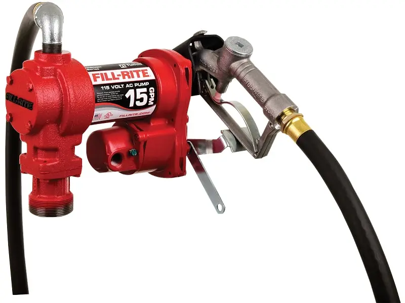 Fill-Rite Fr600/Fr610H Ac Transfer Pump Kit – 1/6 Hp Iron Motor, 34-Inch Suction Tube, 15 Gpm Output 1